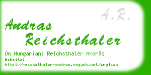 andras reichsthaler business card